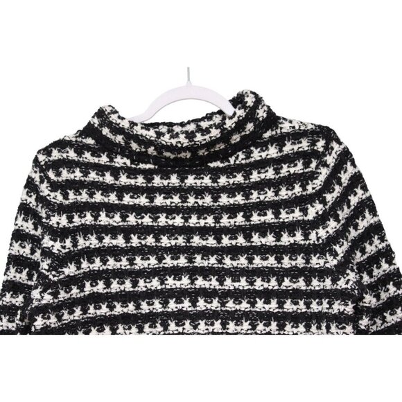 NWT Ann Taylor Chunky Knit Sweater Small Cotton Minimalist Relaxed Mock Neck - Picture 2 of 16